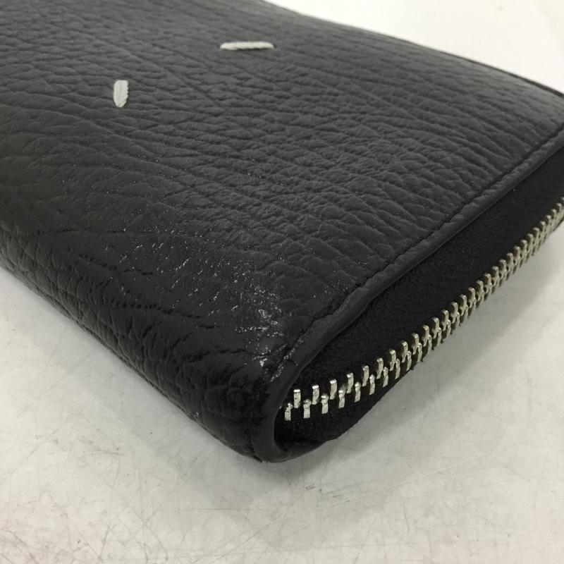 メゾン マルジェラ Maison Margiela 財布 長財布 ラウンドファスナー 無地 黒 / ブラック /  メンズ USED 古着 中古 10145163