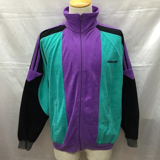 アディダス adidas ジャケット、上着 ジャンパー、ブルゾン ジップアップジャケット ジャンパー ジャケット カジュアルジャケット 古着 80s ハンガリー製 ロゴ、文字 マルチカラー / マルチカラー /  メンズ USED 古着 中古 10115022