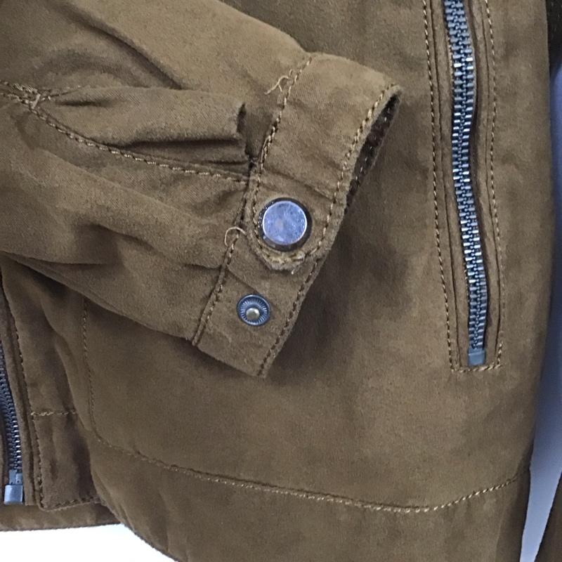 ザラメン ZARA MAN ジャケット、上着 ジャケット、ブレザー ジップアップジャケット アウター 古着 S 無地 茶 / ブラウン /  メンズ USED 古着 中古 10130532