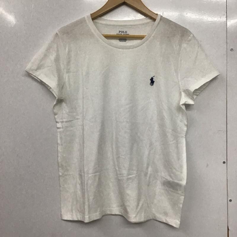 ポロラルフローレン POLO RALPH LAUREN Tシャツ 半袖 半袖カットソー プリントTシャツ クルーネックカットソー L ロゴ、文字 白 / ホワイト /  メンズ USED 古着 中古 10145678