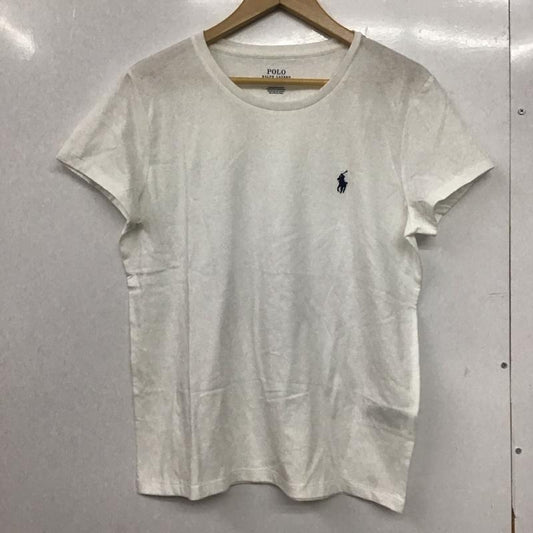 ポロラルフローレン POLO RALPH LAUREN Tシャツ 半袖 半袖カットソー プリントTシャツ クルーネックカットソー L ロゴ、文字 白 / ホワイト /  メンズ USED 古着 中古 10145678