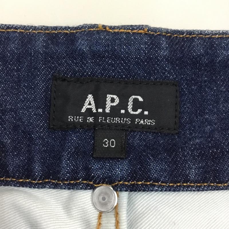 アーペーセー A.P.C. パンツ デニム、ジーンズ デニムパンツ ストレートパンツ ワイドパンツ カジュアルパンツ 30インチ 無地 インディゴ / インディゴ /  メンズ USED 古着 中古 10113370