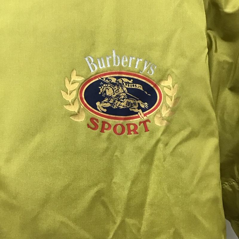 バーバリーズ BURBERRYS ジャケット、上着 ジャンパー、ブルゾン 長袖ジップアップジャケット ジップアップパーカー ナイロンジャケット パーカー L ロゴ、文字 黄 / イエロー /  メンズ USED 古着 中古 10120066