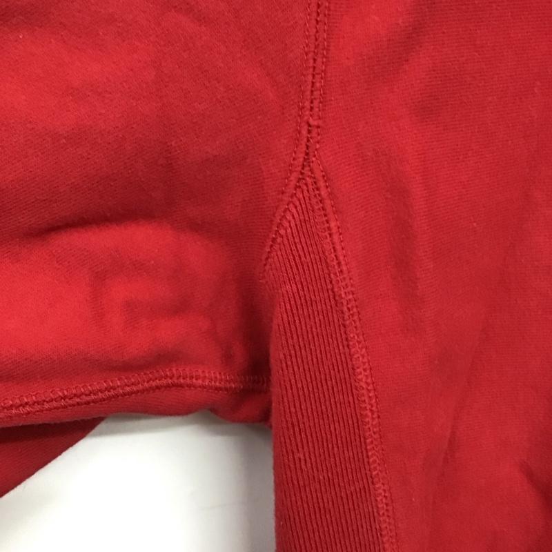 ステューシー STUSSY パーカー 長袖 ジップアップパーカー 長袖パーカー カジュアルジャケット スウェット XL ロゴ、文字 赤 / レッド /  メンズ USED 古着 中古 10140306