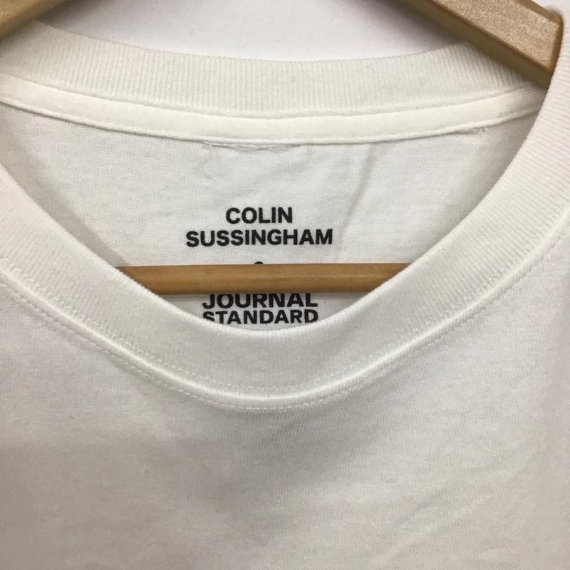 ジャーナルスタンダード JOURNAL STANDARD Tシャツ 半袖 半袖カットソー プリントTシャツ クルーネックカットソー XL 無地 白 / ホワイト /  メンズ USED 古着 中古 10130074