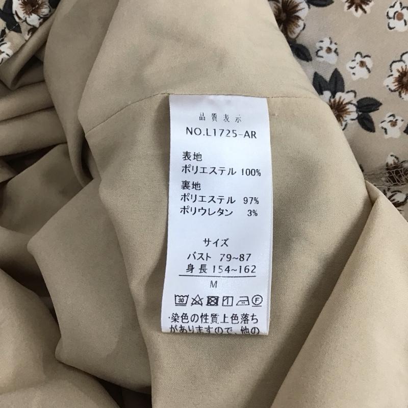 アルシーヴ archives ワンピース ロングスカート 長袖ロングワンピース ノーカラーシャツワンピース フレアスカート M プリント マルチカラー / マルチカラー /  レディース USED 古着 中古 10147885