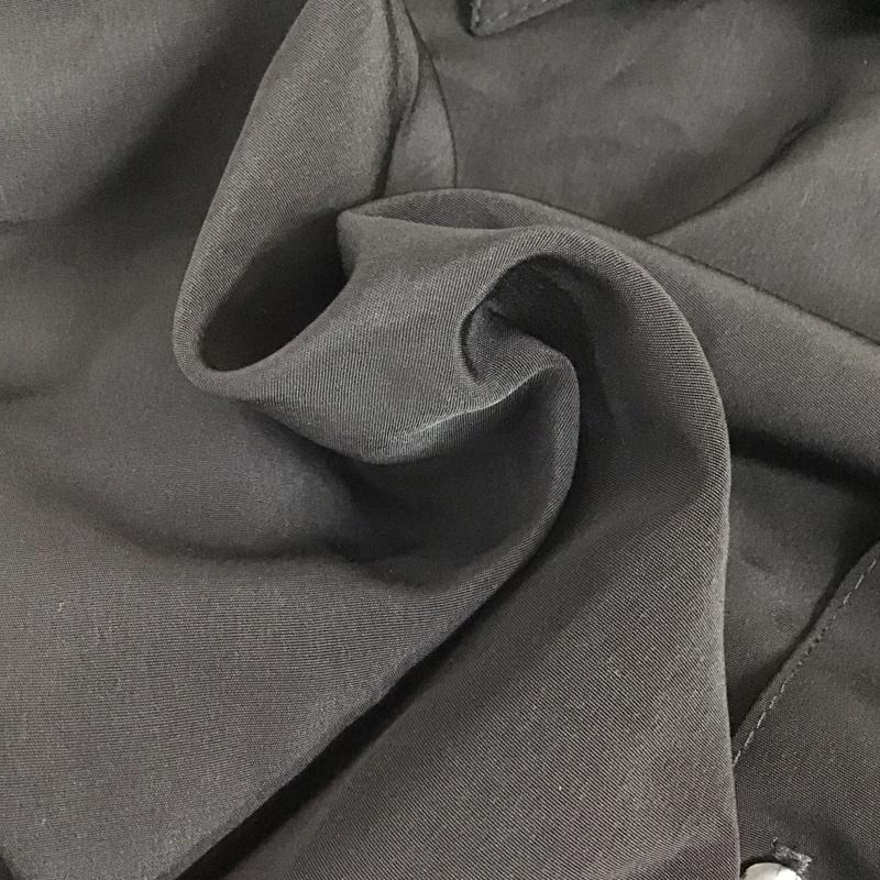 キャルトップ CALTOP シャツ、ブラウス 半袖 半袖シャツ カラーシャツ カジュアルシャツ L 無地 黒 / ブラック /  メンズ USED 古着 中古 10107183