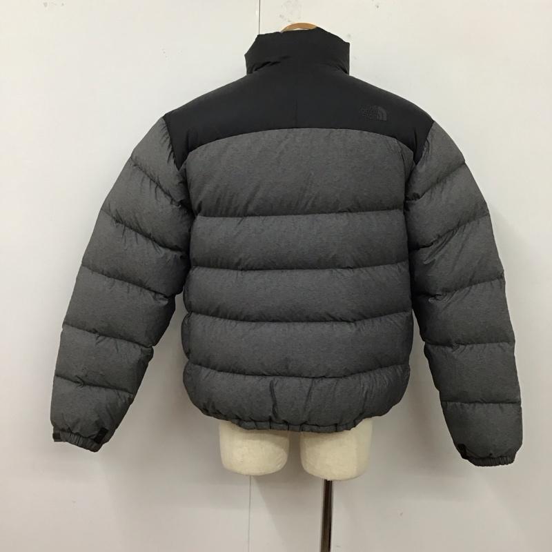 ザノースフェイス THE NORTH FACE ジャケット、上着 ジャンパー、ブルゾン ジップアップジャケット ジャンパー ジャケット ダウンジャケット アウター L ロゴ、文字 黒 / ブラック / X 灰 / グレー /  メンズ USED 古着 中古 10121023