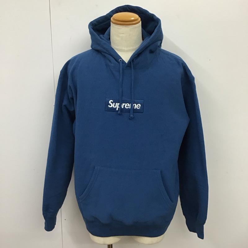 シュプリーム Supreme パーカー 長袖 21FW ボックスロゴフーディースウェットシャツ 長袖パーカー L ロゴ、文字 青 / ブルー /  メンズ USED 古着 中古 10115138
