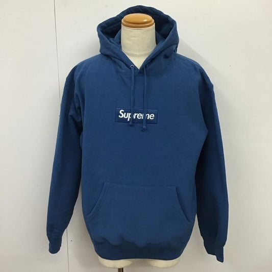 シュプリーム Supreme パーカー 長袖 21FW ボックスロゴフーディースウェットシャツ 長袖パーカー L ロゴ、文字 青 / ブルー /  メンズ USED 古着 中古 10115138
