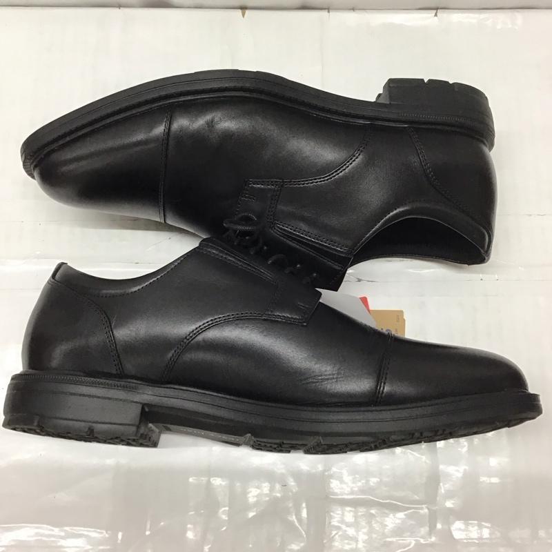 アシックス ASICS 革靴 革靴 TU-7796 texcy luxe ストレートチップ 幅広 箱有 4E 25.5cm 25.5cm 無地 黒 / ブラック /  メンズ USED 古着 中古 10111758