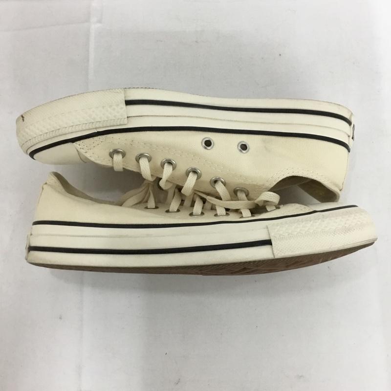 コンバース CONVERSE スニーカー スニーカー 1SC823 ALL STAR BURNT COLORS OX 23.5cm 23.5cm ロゴ、文字 アイボリー / アイボリー /  レディース USED 古着 中古 10132979