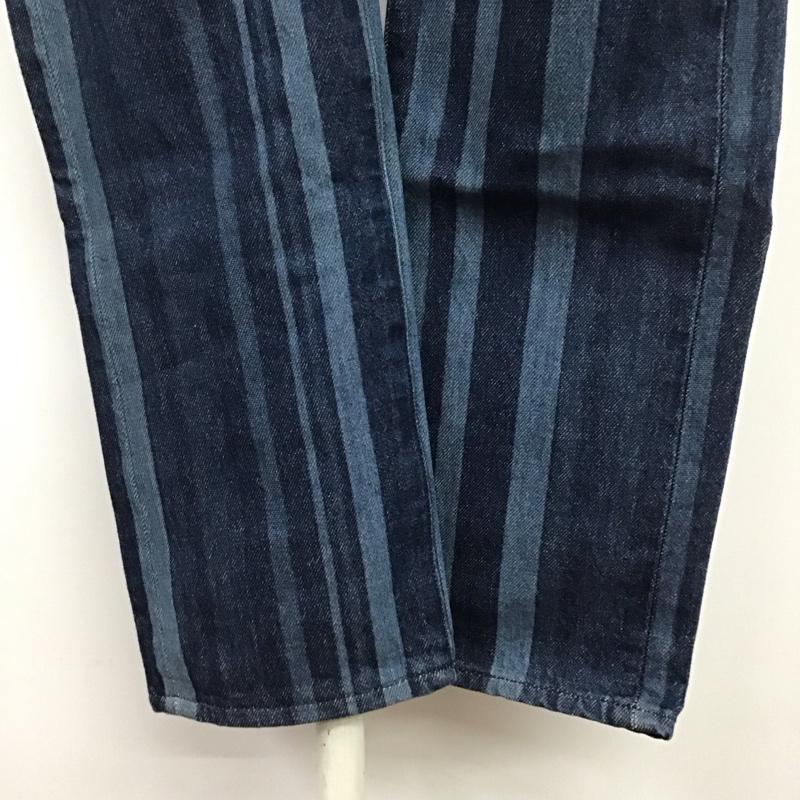 リーバイストラウスアンドコー Levi Strauss & co. パンツ デニム、ジーンズ デニムパンツ スリムパンツ カジュアルパンツ ストライプ インディゴ / インディゴ /  レディース USED 古着 中古 10125161