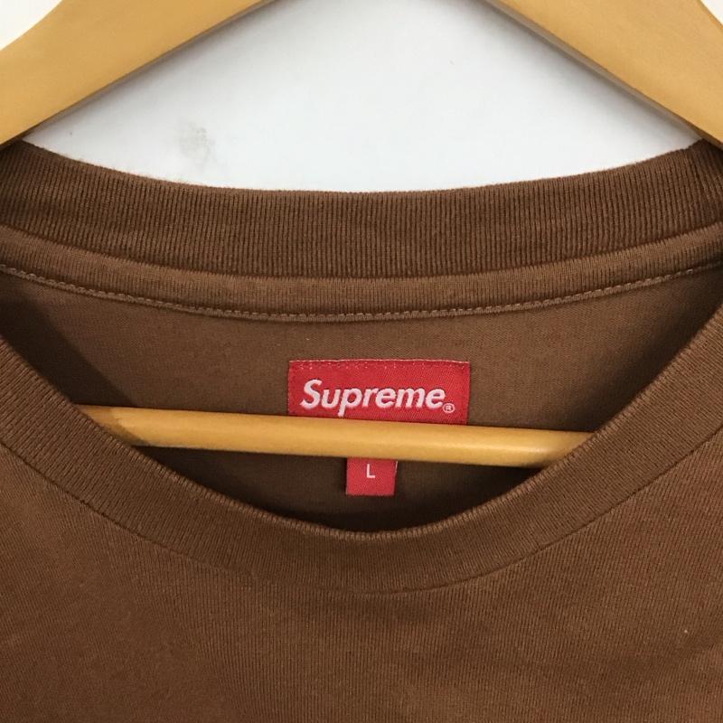 シュプリーム Supreme Tシャツ 長袖 22AW SmallBoxLSTee 長袖カットソー L ロゴ、文字 茶 / ブラウン /  メンズ USED 古着 中古 10129063