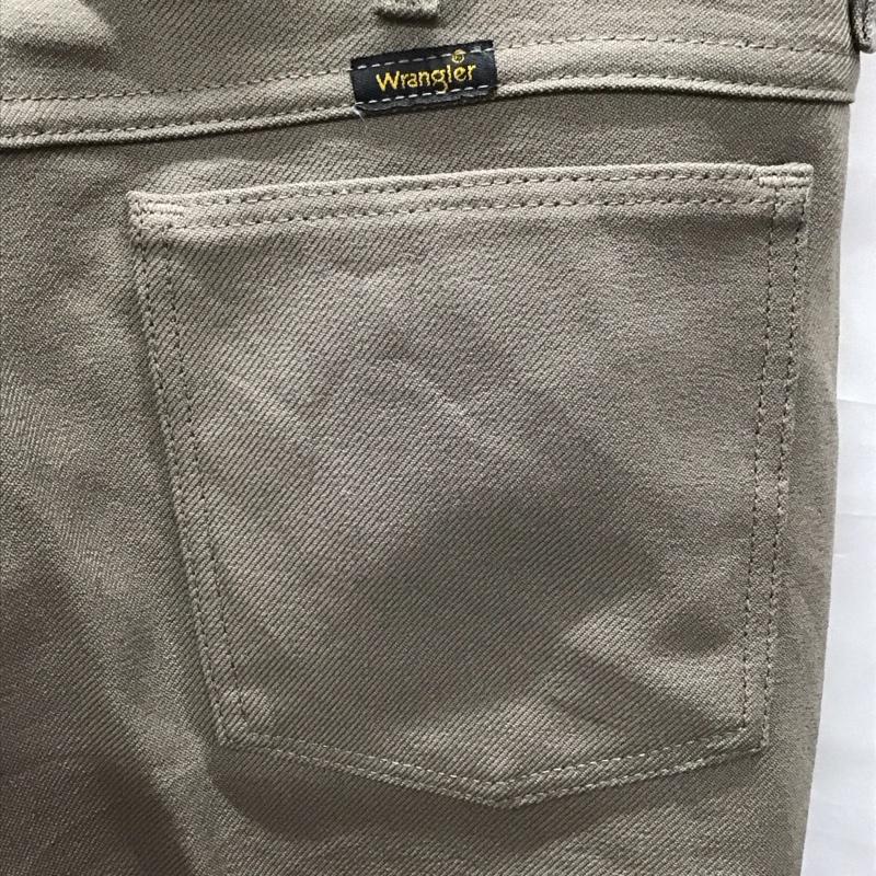 ラングラー Wrangler パンツ スラックス スラックス センタータックパンツ ストレートパンツ 34インチ 無地 茶 / ブラウン /  メンズ USED 古着 中古 10120523