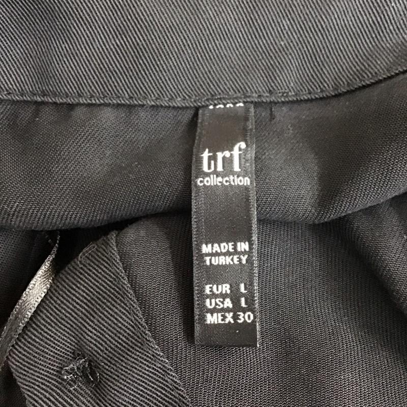 ザラティーアールエフ ZARA TRF ワンピース ロングスカート 4117 201 800 ノースリーブ フロントボタン L 無地 黒 / ブラック /  レディース USED 古着 中古 10108563