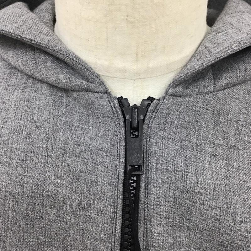 ザラ ZARA パーカー 長袖 ジップアップパーカージャケット 長袖スウェット アウター S 無地 灰 / グレー /  メンズ USED 古着 中古 10117627