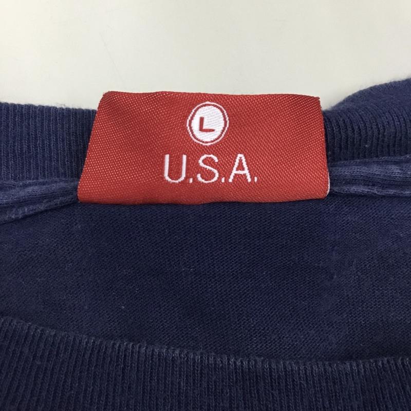 シュプリーム Supreme Tシャツ 半袖 CocaCola box logo L プリント X ロゴ、文字 紺 / ネイビー /  メンズ USED 古着 中古 10108782