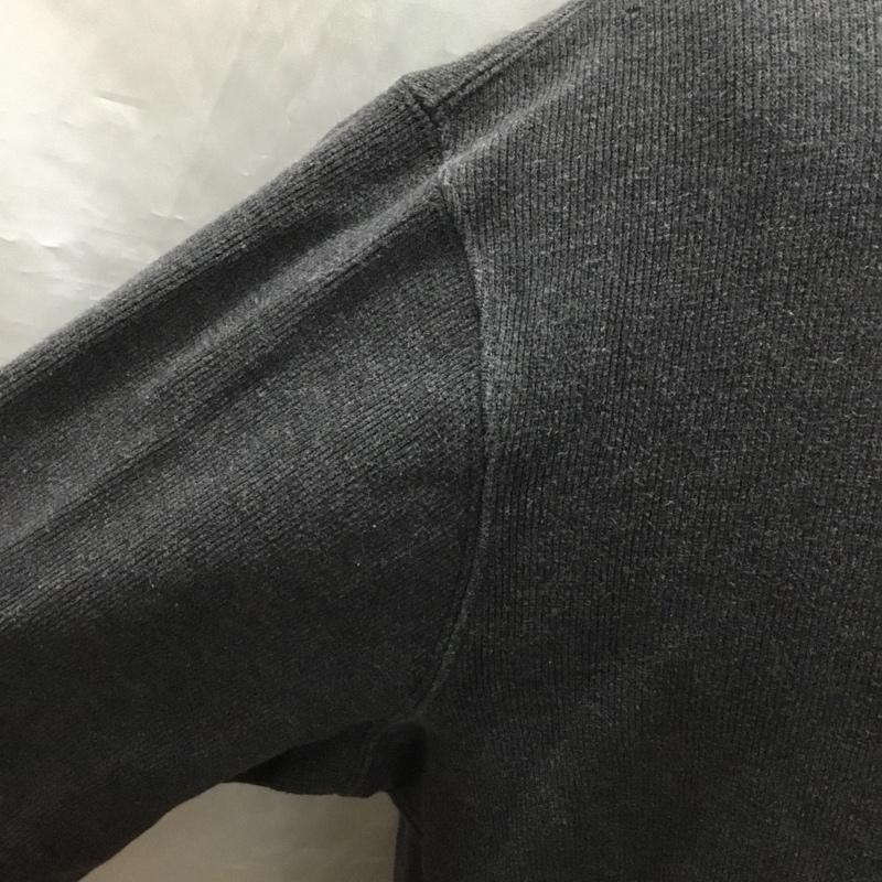 ラルフローレン RALPHLAUREN ニット、セーター 長袖 長袖ニットカットソー ニット セーター ジップアップネックニット XL ロゴ、文字 黒 / ブラック /  メンズ USED 古着 中古 10122402