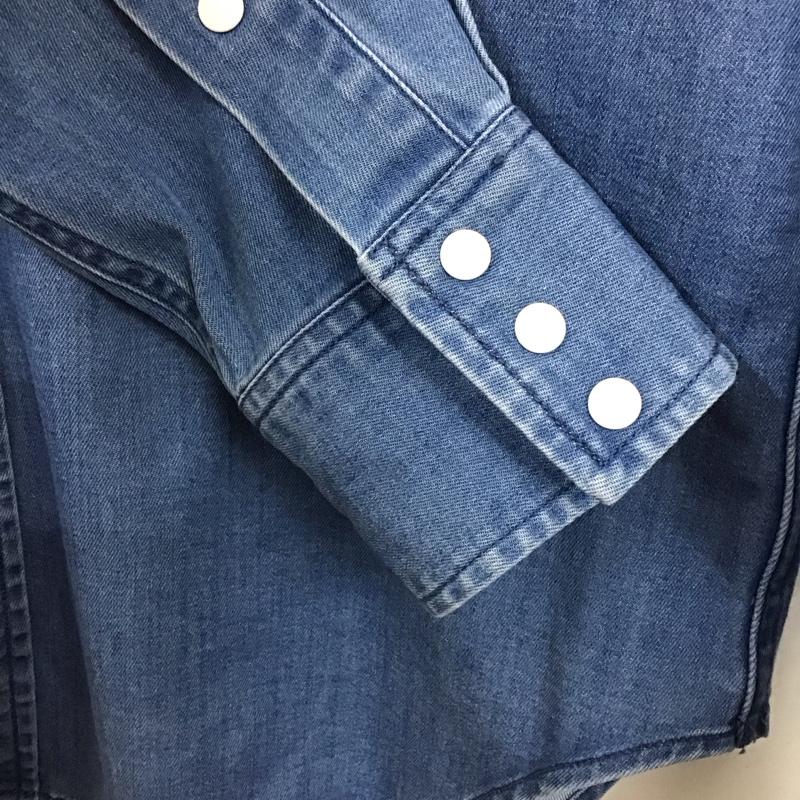 ザノースフェイス THE NORTH FACE シャツ、ブラウス 長袖 長袖シャツ 無地シャツ カラーシャツ デニムシャツ S 無地 インディゴ / インディゴ /  メンズ USED 古着 中古 10136562