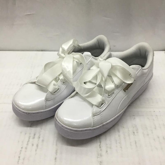 プーマ PUMA スニーカー スニーカー 36641902 Vikky Platform Ribbon P 23cm 23.0cm ロゴ、文字 白 / ホワイト /  レディース USED 古着 中古 10106627