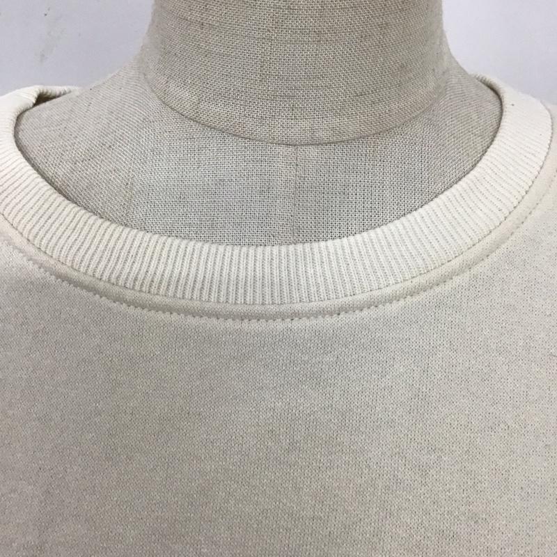 ザラ ZARA トレーナー 長袖 5644 487 712 リブ 裏起毛 S 無地 アイボリー / アイボリー /  レディース USED 古着 中古 10119614