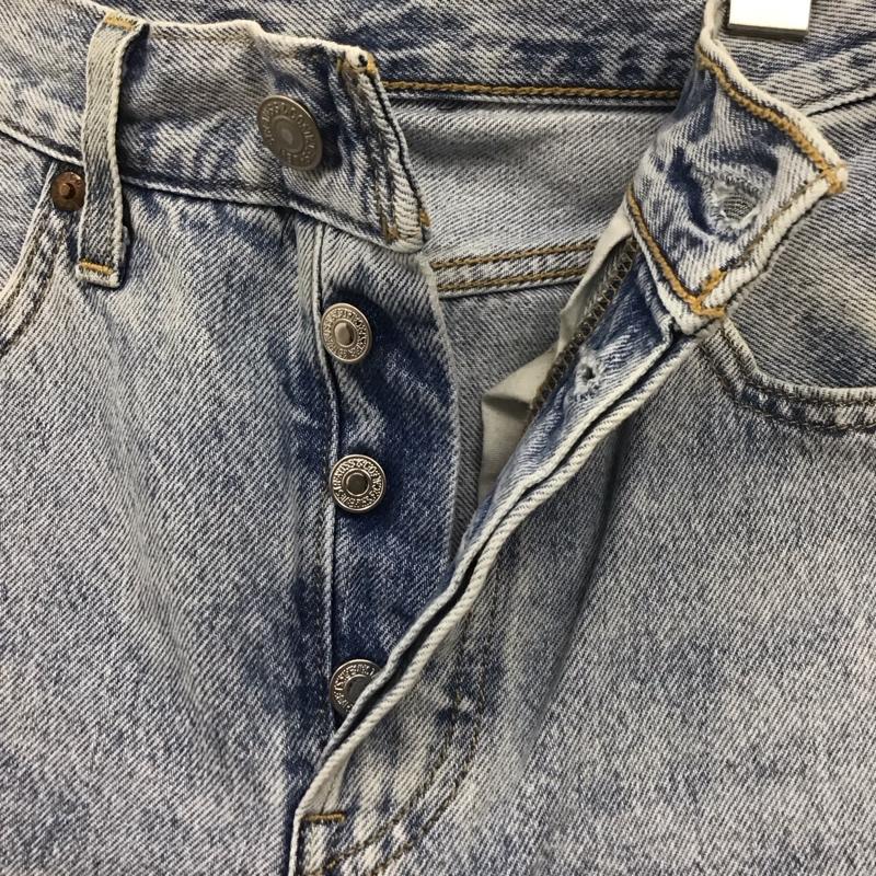 リーバイス Levi s パンツ デニム、ジーンズ 36200-0074 501 W23 L26 無地 水色 / ライトブルー /  レディース USED 古着 中古 10108570