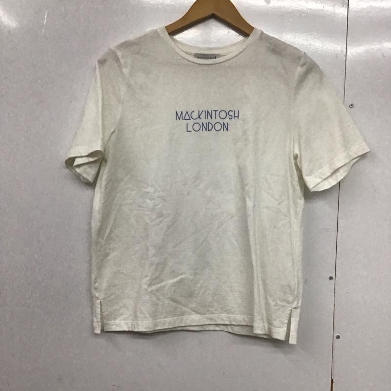 マッキントッシュ Mackintosh Tシャツ 半袖 G5P36-177-24 ジオメトリックロゴプリントＴシャツ 40 ロゴ、文字 白 / ホワイト /  レディース USED 古着 中古 10143941