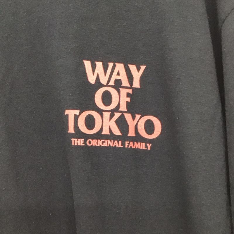 ラッツ RATS Tシャツ 半袖 半袖カットソー プリントTシャツ クルーネックカットソー L プリント 黒 / ブラック /  メンズ USED 古着 中古 10131228