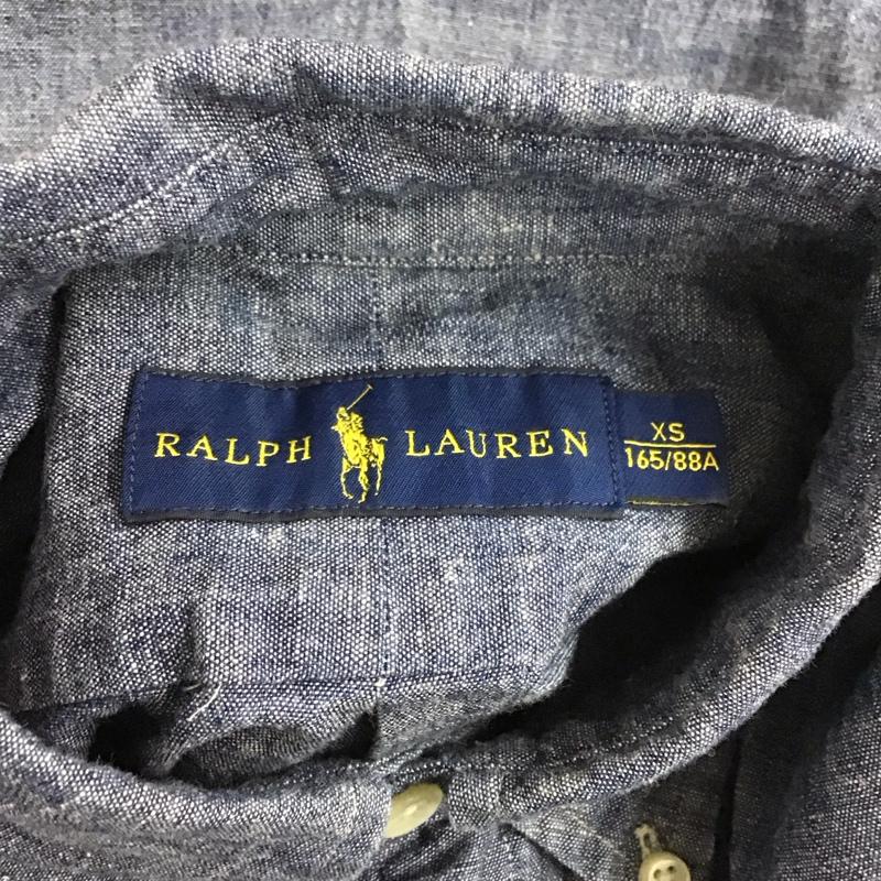 ラルフローレン RALPHLAUREN シャツ、ブラウス 長袖 710572862001 ボタンダウン XS ワンポイント 青 / ブルー /  メンズ USED 古着 中古 10106804