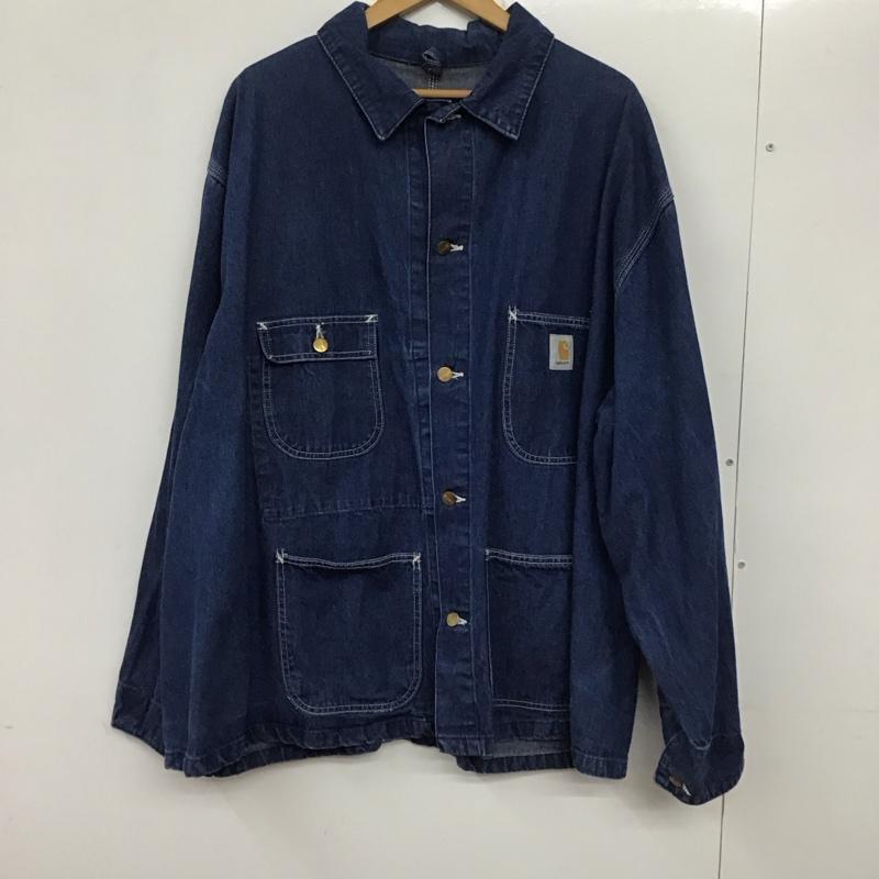 カーハート Carhartt ジャケット、上着 ジャケット、ブレザー デニムジャケット Gジャン アウター カジュアルジャケット メンズ USED 古着 中古 10137060