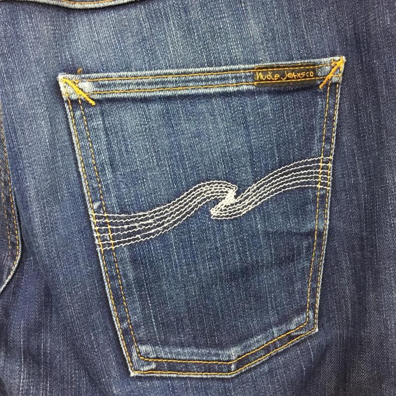 ヌーディージーンズ Nudie Jeans パンツ デニム、ジーンズ デニムパンツ スリムパンツ ストレッチパンツ ジーンズ 33インチ 無地 インディゴ / インディゴ /  メンズ USED 古着 中古 10117104