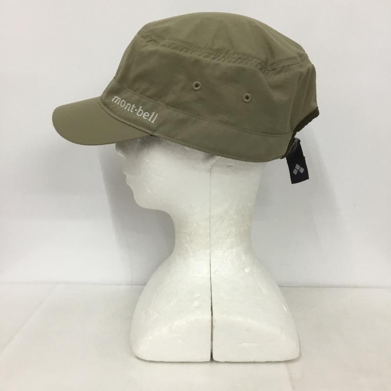 モンベル mont-bell 帽子 キャップ 1118519 O.D.ワークキャップ ロゴ、文字 ベージュ / ベージュ /  メンズ USED 古着 中古 10140608