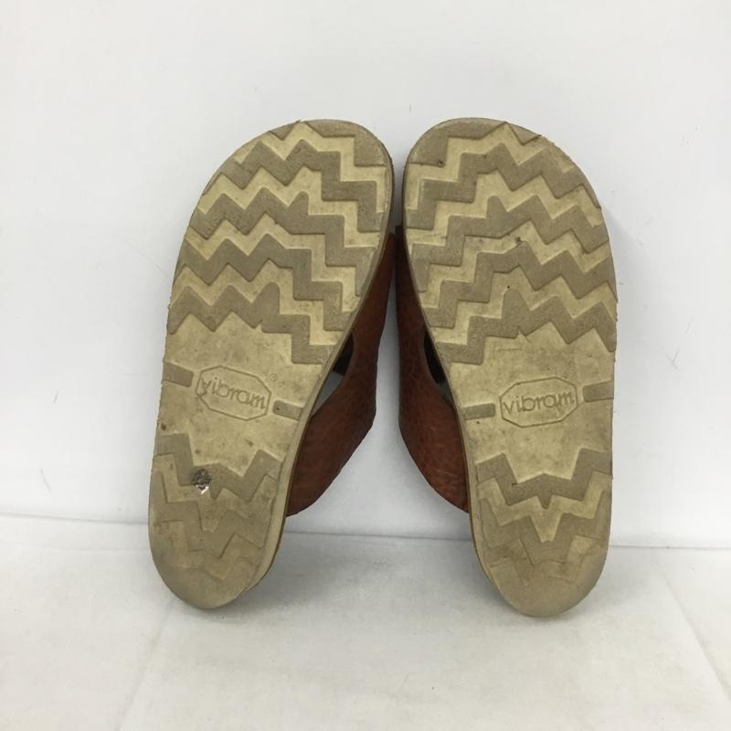 古着 USED サンダル サンダル LEFT HAND レザー 無地 茶 / ブラウン /  メンズ USED 古着 中古 10138038