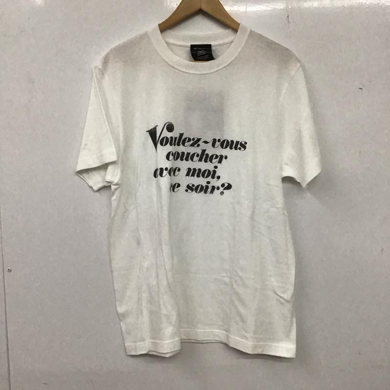 ウォーンフリー WORN FREE Tシャツ 半袖 半袖カットソー プリントTシャツ クルーネックカットソー M プリント 白 / ホワイト /  メンズ USED 古着 中古 10135970