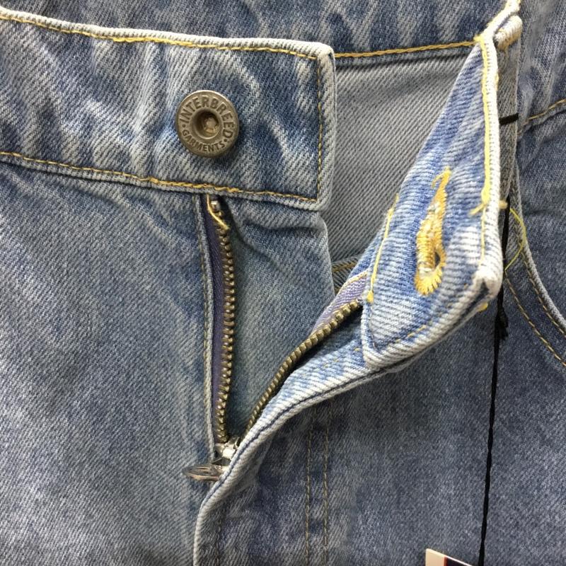 インターブリード INTERBREED パンツ ショートパンツ ハーフパンツ デニムショートパンツ カジュアルパンツ M 無地 インディゴ / インディゴ /  メンズ USED 古着 中古 10108392