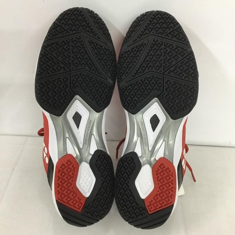 ヨネックス YONEX スニーカー スニーカー SHTSWGC テニスシューズ パワークッション ソニケージワイド GC 27cm 27.0cm ロゴ、文字 赤 / レッド / X 白 / ホワイト / X 黒 / ブラック /  メンズ USED 古着 中古 10142486
