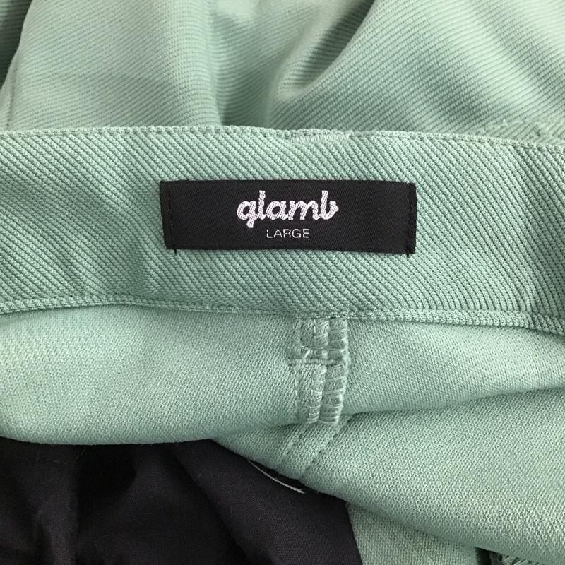 グラム glamb パンツ スラックス ワイドパンツ スラックスパンツ カジュアルパンツ ストレッチ L 無地 薄緑 / ライトグリーン /  メンズ USED 古着 中古 10144496