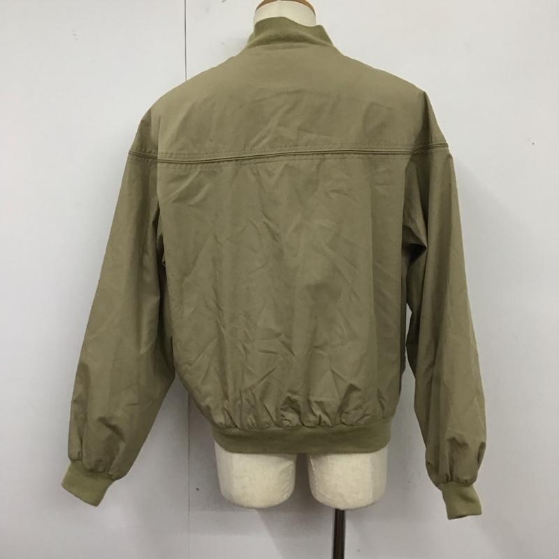 古着 USED ジャケット、上着 ジャケット、ブレザー ジップアップジャケット ノーカラージャケット アウター L 無地 ベージュ / ベージュ /  メンズ USED 古着 中古 10123951