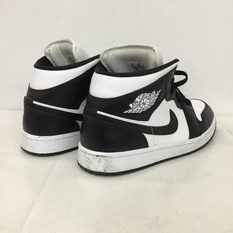 ナイキ NIKE スニーカー スニーカー DV0991-101 WMNS AIR JORDAN 1 MID 27.5cm 27.5cm ロゴ、文字 白 / ホワイト / X 黒 / ブラック /  メンズ USED 古着 中古 10148392