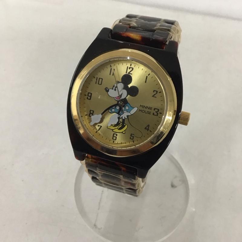ディズニー Disney 腕時計 アナログ（クォーツ式） べっ甲柄 ミニー ウォッチ Minnie 腕時計 TOR-MNY-02GD キャラクター マルチカラー / マルチカラー /  レディース USED 古着 中古 10145094