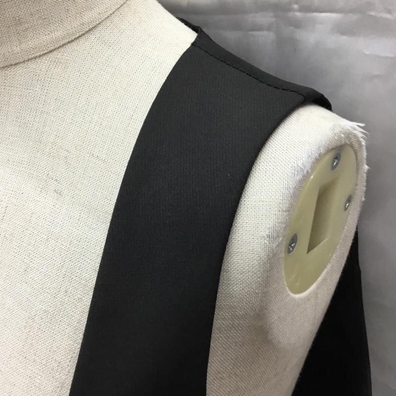 ザラベーシック ZARA BASIC ベスト ベスト ベスト ノースリーブカットソー 前ボタン S 無地 黒 / ブラック /  レディース USED 古着 中古 10115788