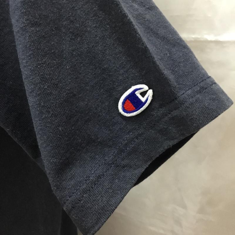 チャンピオン Campion Tシャツ 半袖 S プリント X ロゴ、文字 黒 / ブラック /  メンズ USED 古着 中古 10112740