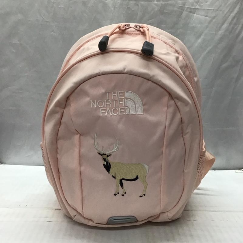 ザノースフェイス THE NORTH FACE バッグ バッグ NMJ72005 ホームスライス Homeslice キッズ リュック バックパック デイバック 刺繍 ロゴ、文字 桃 / ピンク /  ガールズ USED 古着 中古 10121632
