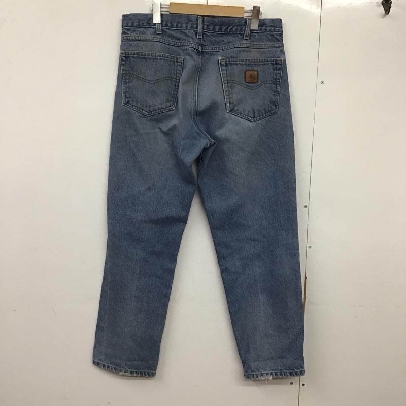 カーハート Carhartt パンツ デニム、ジーンズ 無地 水色 / ライトブルー /  メンズ USED 古着 中古 10145763