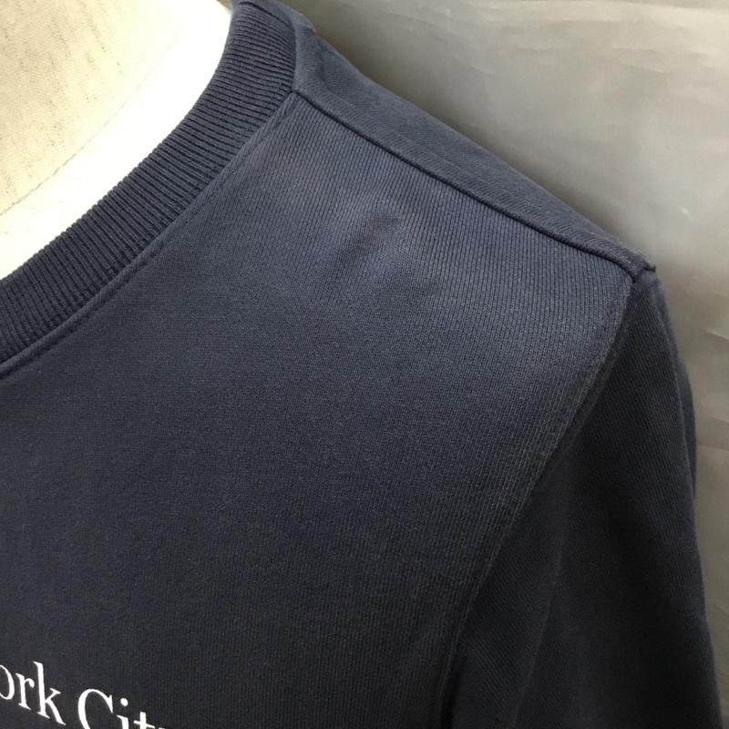 サタデーズ ニューヨークシティ Saturdays NYC トレーナー 長袖 XS ロゴ、文字 紺 / ネイビー /  メンズ USED 古着 中古 10121822