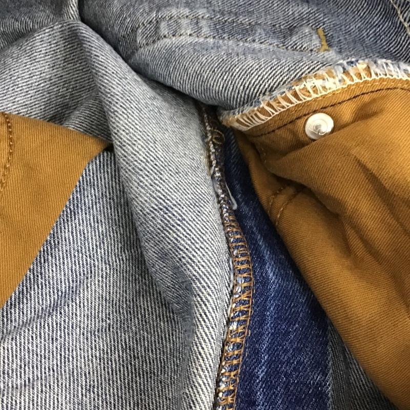 カーハート Carhartt パンツ デニム、ジーンズ デニムパンツ ストレートパンツ ワイドパンツ カジュアルパンツ 古着 42 無地 インディゴ / インディゴ /  メンズ USED 古着 中古 10106212