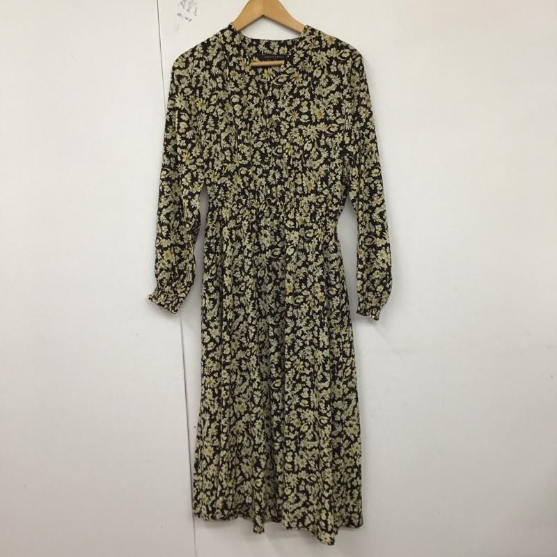 イェッカヴェッカ YECCA VECCA ワンピース ロングスカート FREE 総柄 X 花柄 黒 / ブラック /  レディース USED 古着 中古 10128877