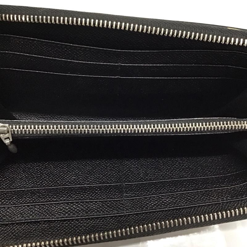 ブルガリ Bvlgari 財布 長財布 ラウンドファスナー 20886 無地 黒 / ブラック /  メンズ USED 古着 中古 10116982