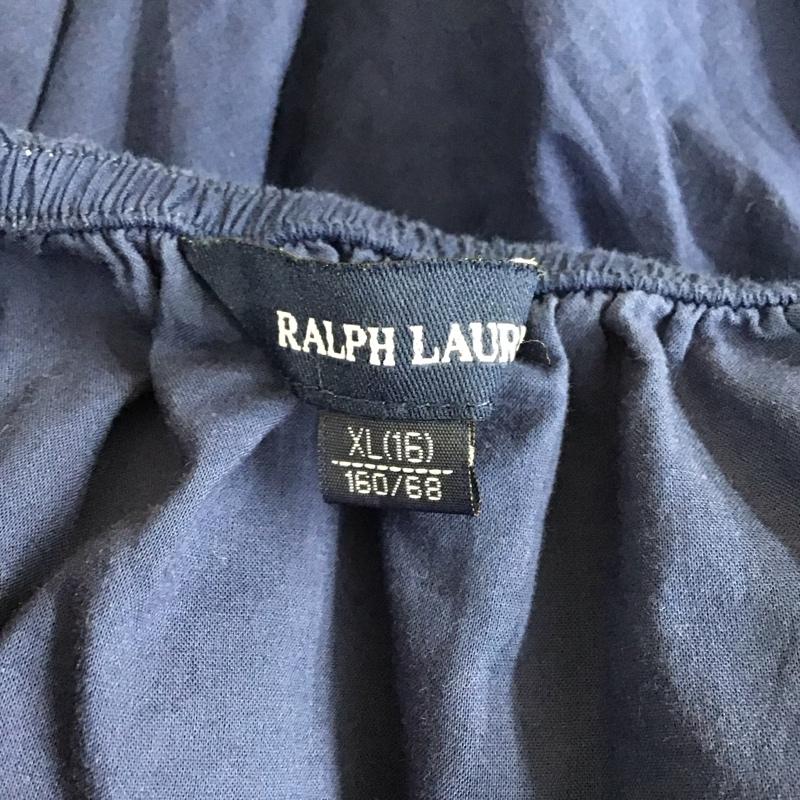ラルフローレン RALPHLAUREN スカート ミニスカート ギャザー 段々 XL 無地 紺 / ネイビー /  レディース USED 古着 中古 10118843